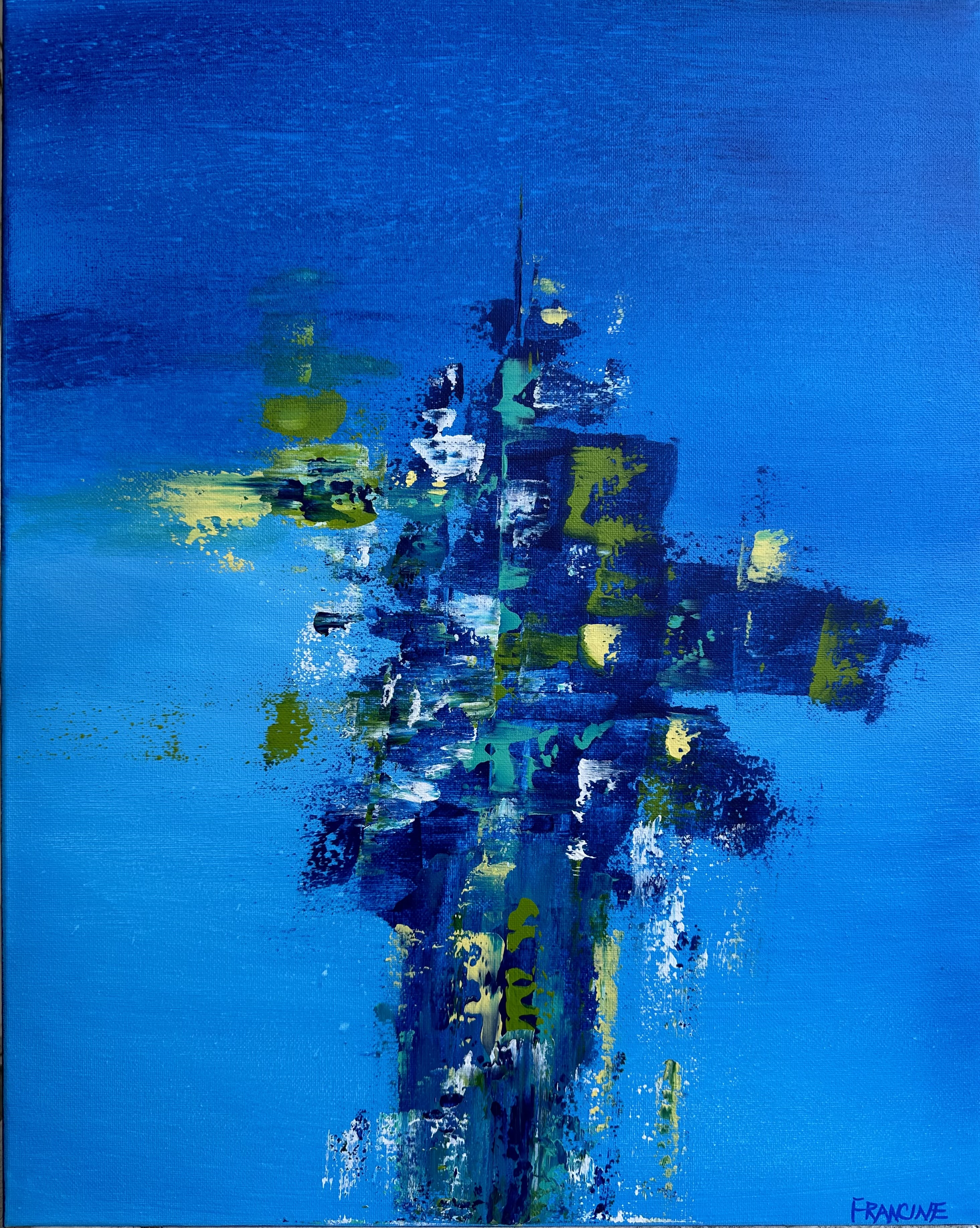 Ascension Of Man, 16 x 20 acrylic on canvas